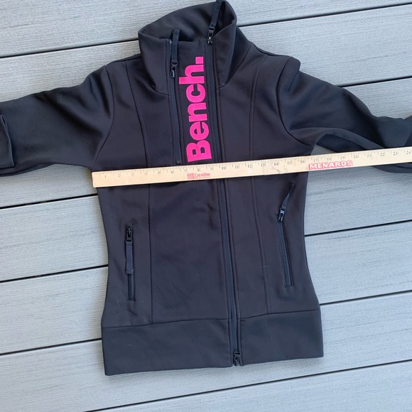 NWOT Bench Black Jacket with Pink Logo Women’s 6 Small - Picture 6 of 8